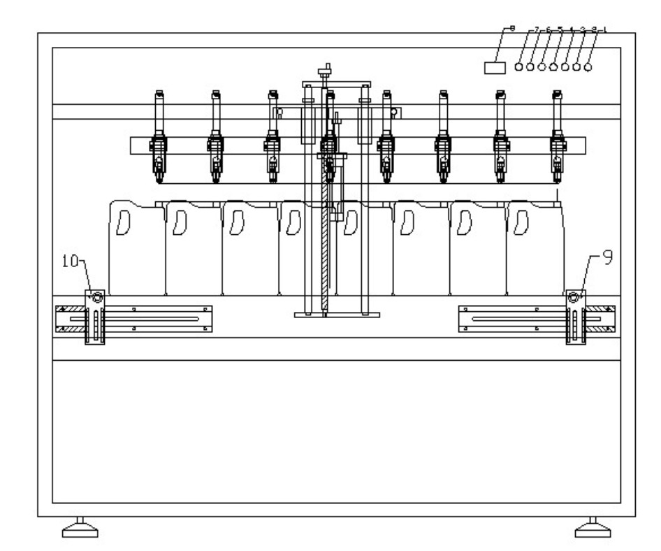 新型小包裝八頭食用油灌裝機(jī)結(jié)構(gòu)圖
